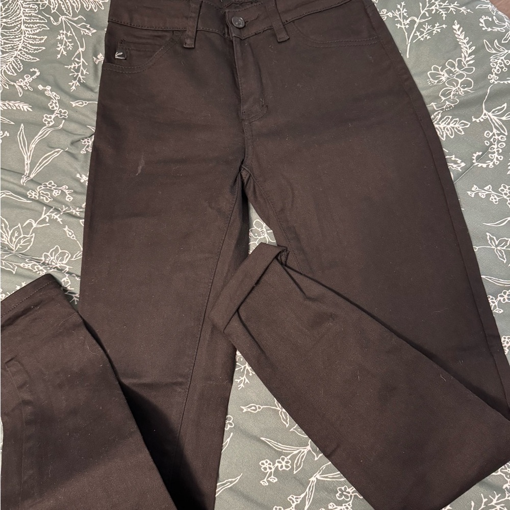 KanCan Women's Straight Leg Black Jeans